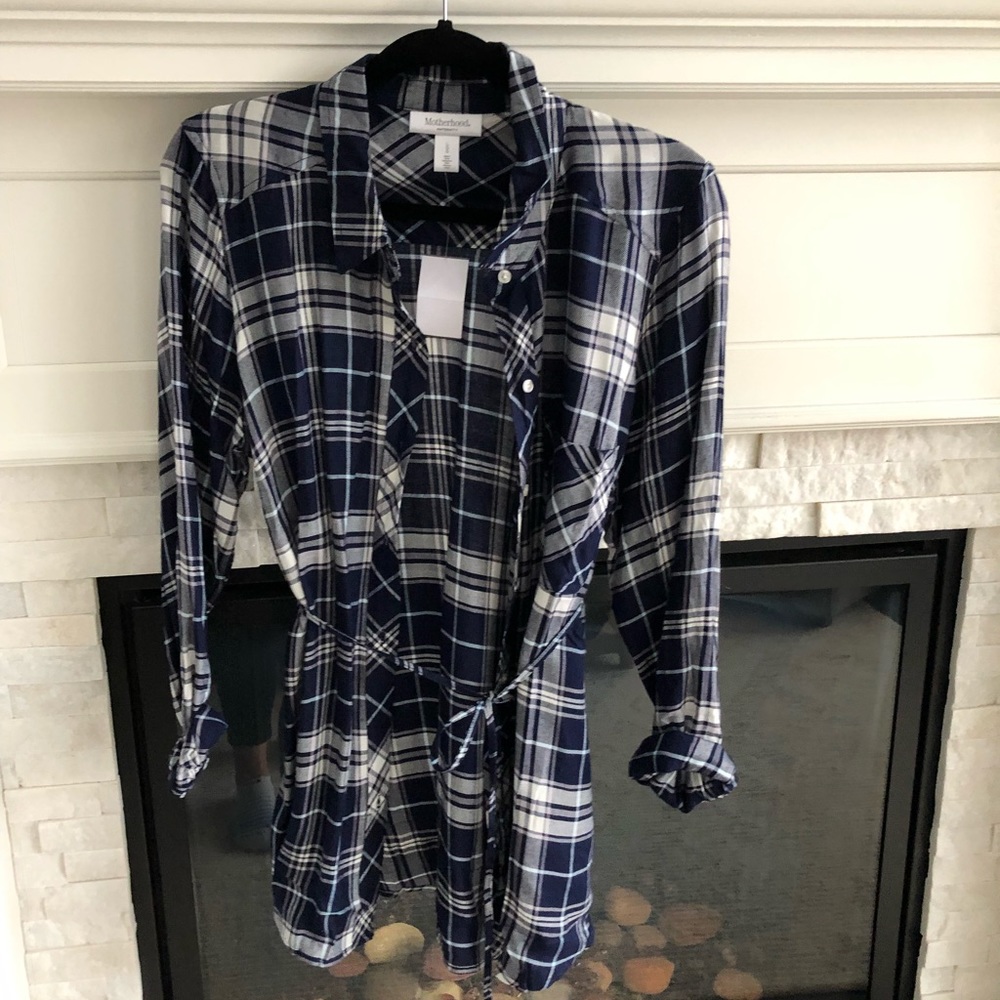 NWT Maternity Flannel